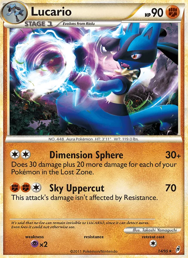Lucario, holofoil (col1-14_h)