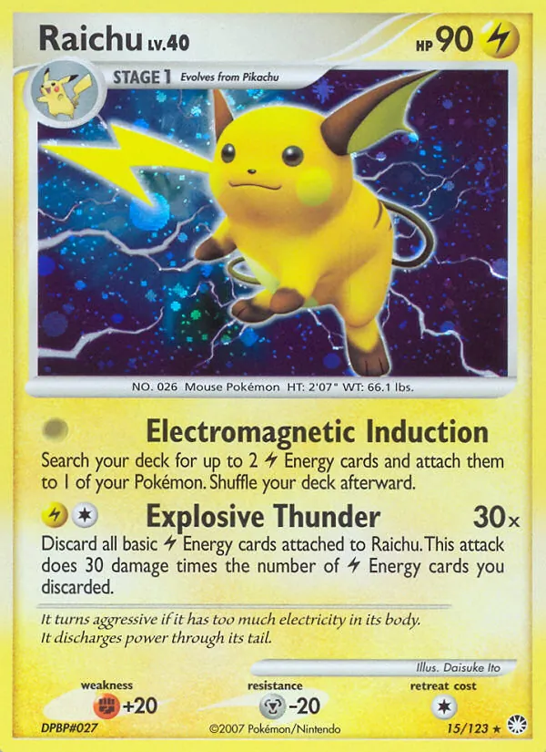 Raichu, holofoil (dp2-15_h)