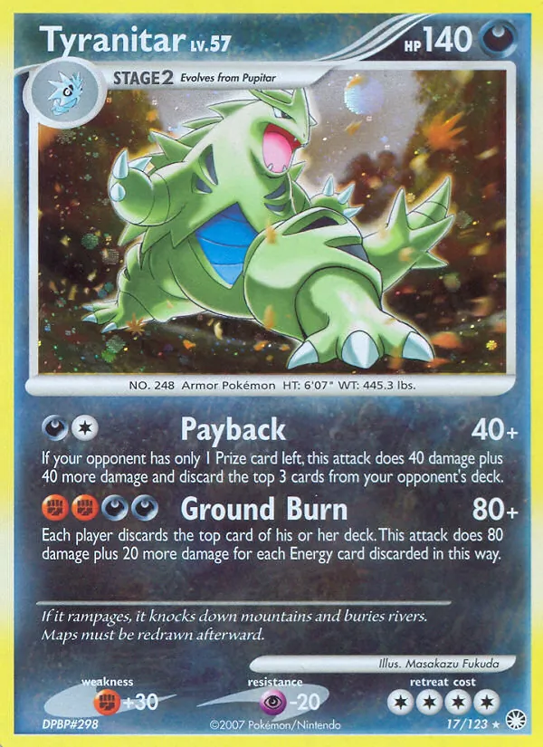Tyranitar, holofoil (dp2-17_h)