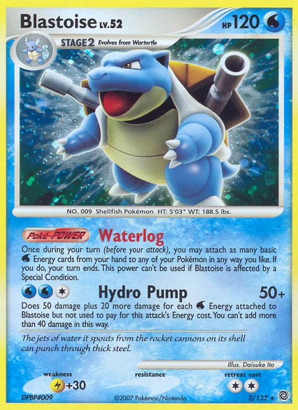 Blastoise, holofoil (dp3-2_h)