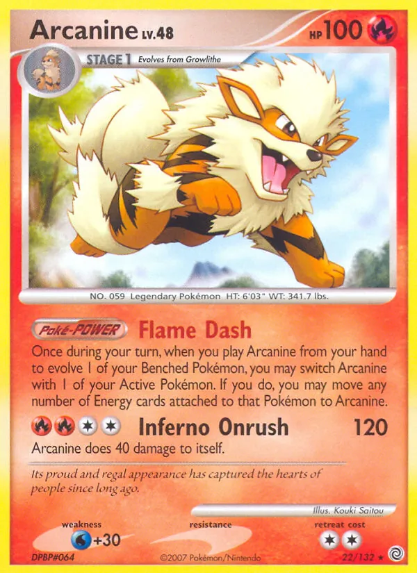 Arcanine, normal (dp3-22)