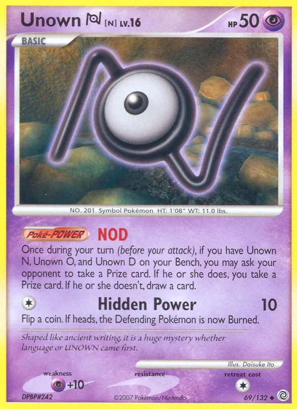 Unown N, normal (dp3-69)