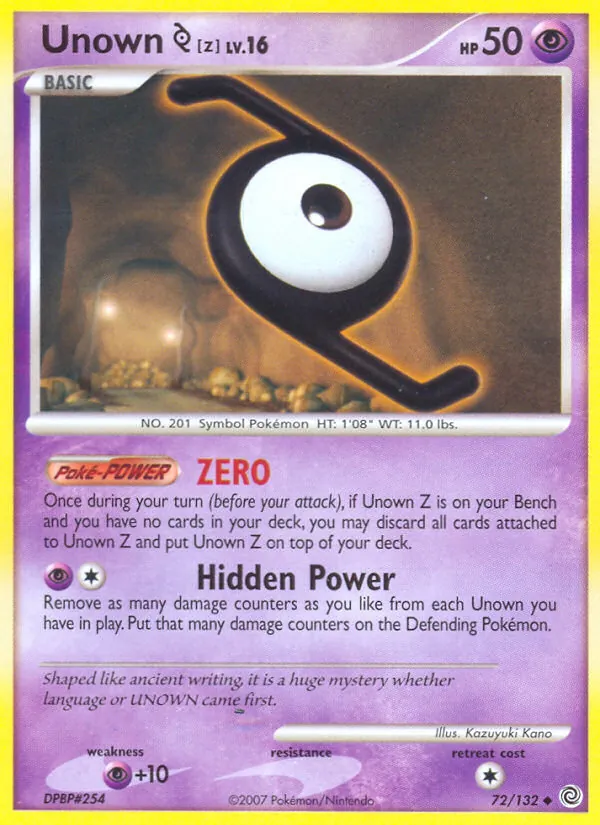 Unown Z, normal (dp3-72)