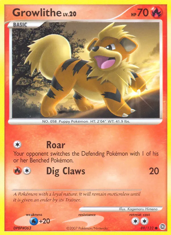 Growlithe, normal (dp3-89)