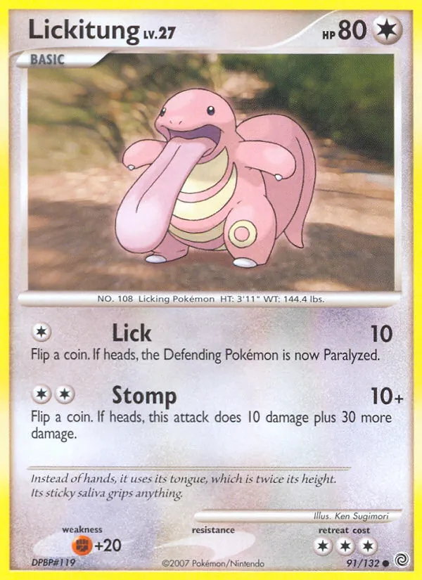 Lickitung, normal (dp3-91)