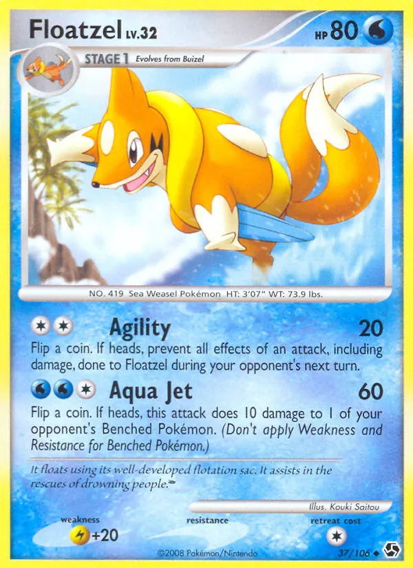 Floatzel, normal (dp4-37)