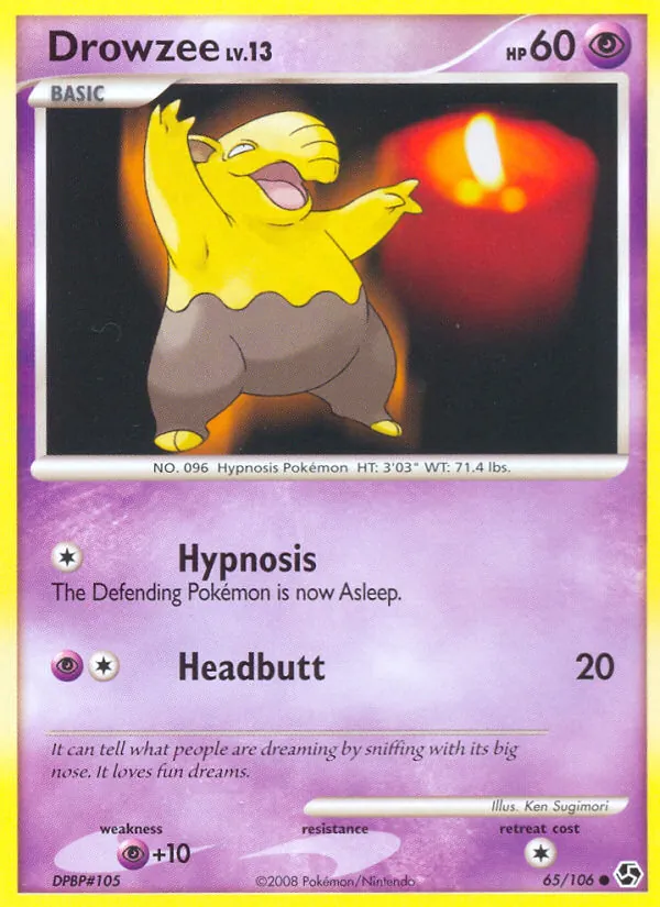 Drowzee, normal (dp4-65)