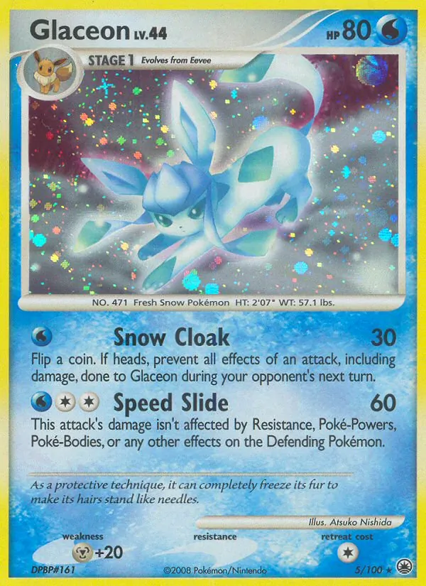 Glaceon, holofoil (dp5-5_h)