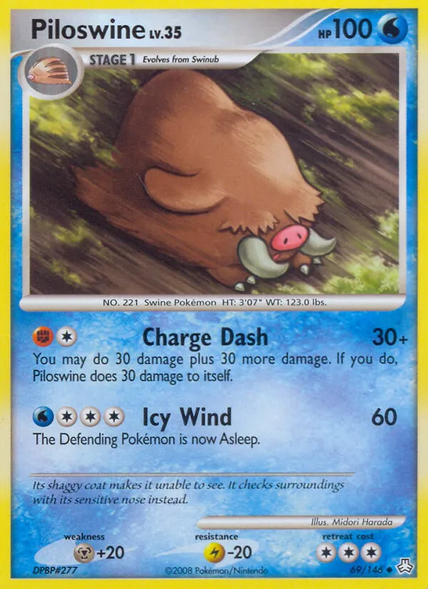 Piloswine, normal (dp6-69)