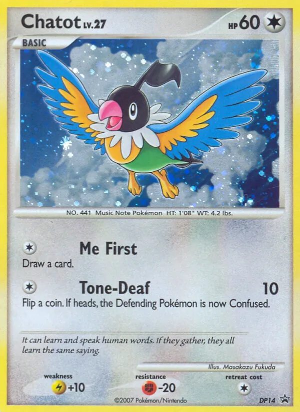 Chatot, holofoil (dpp-DP14_h)
