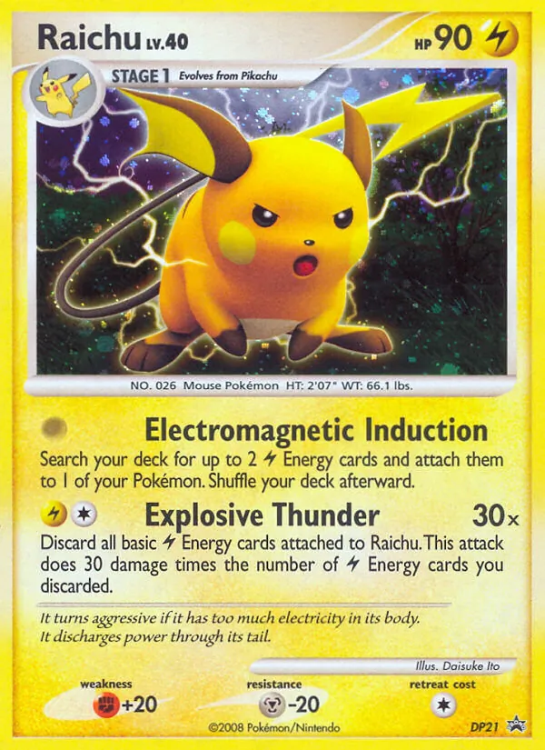 Raichu, holofoil (dpp-DP21_h)