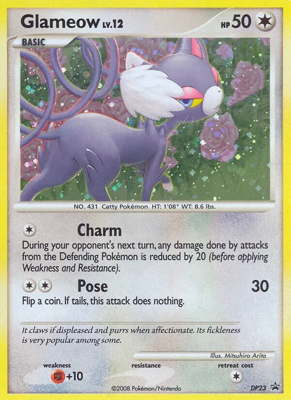 Glameow, holofoil (dpp-DP23_h)