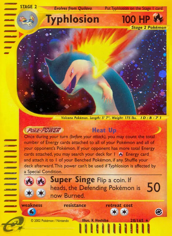 Typhlosion, holofoil (ecard1-28_h)