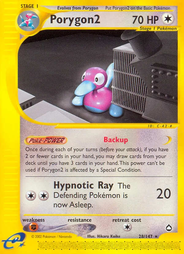 Porygon2, normal (ecard2-28)