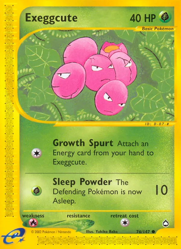 Exeggcute, normal (ecard2-76)
