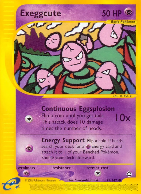 Exeggcute, normal (ecard2-77)