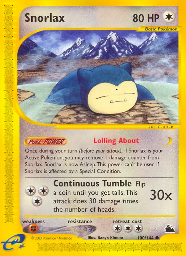 Snorlax, normal (ecard3-100)