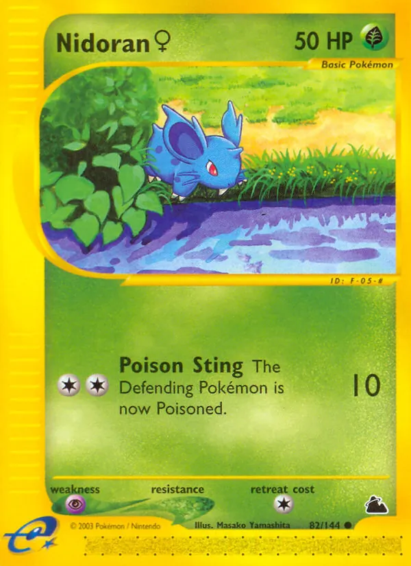 Nidoran ♀, reverse holofoil (ecard3-82_rh)