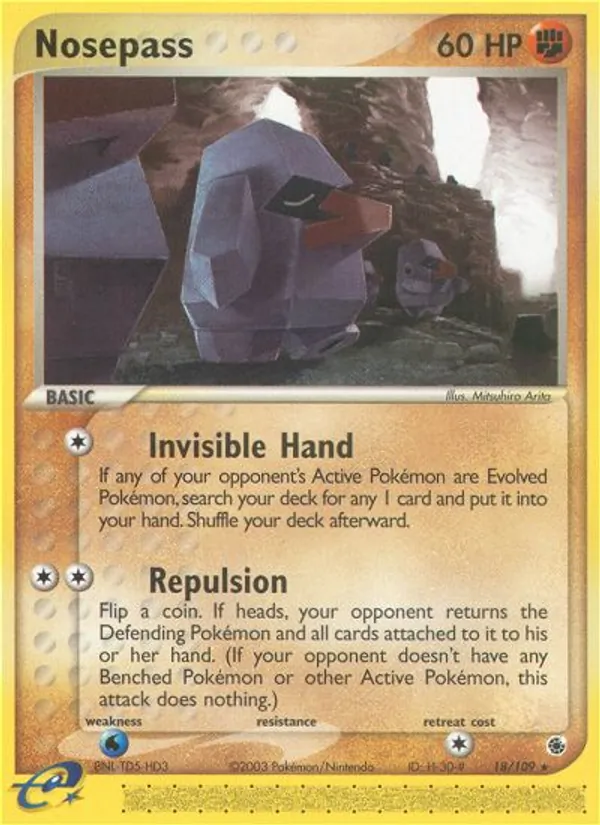 Nosepass, reverse holofoil (ex1-18_rh)