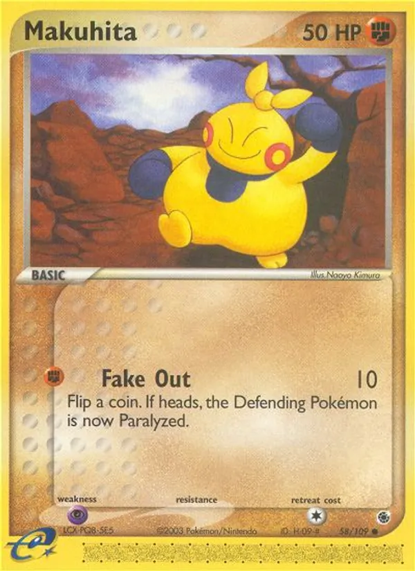Makuhita, reverse holofoil (ex1-58_rh)