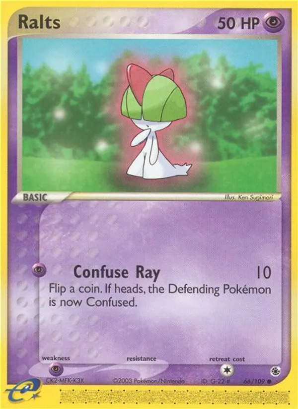 Ralts, normal (ex1-66)