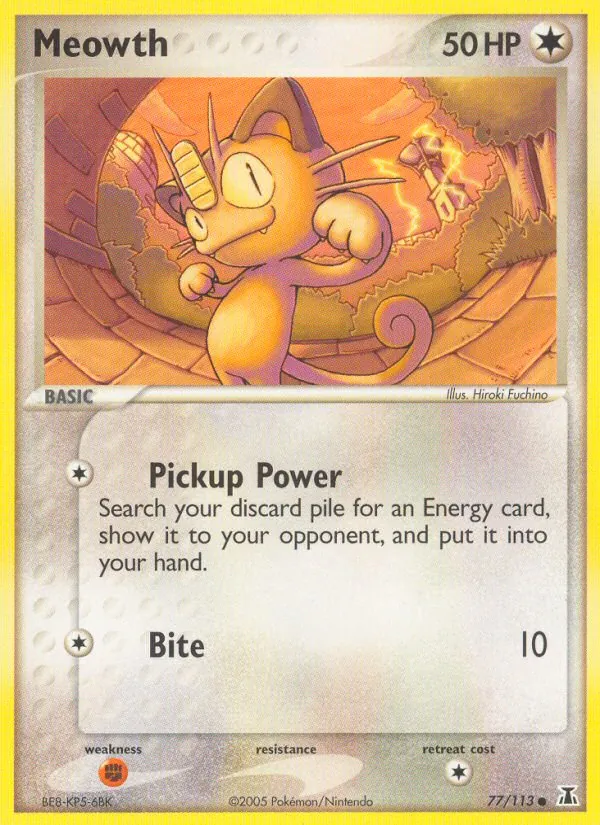 Meowth, normal (ex11-77)