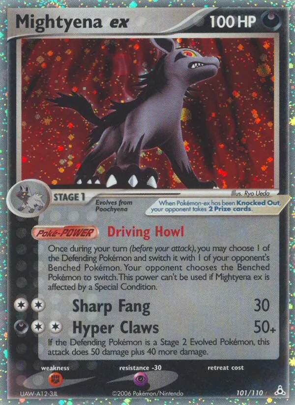 Mightyena ex, holofoil (ex13-101_h)