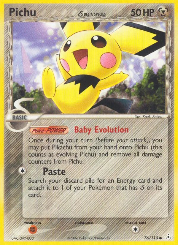 Pichu δ, normal (ex13-76)