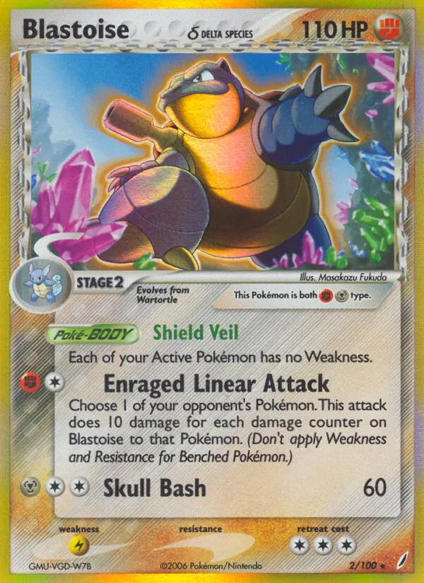 Blastoise δ, holofoil (ex14-2_h)
