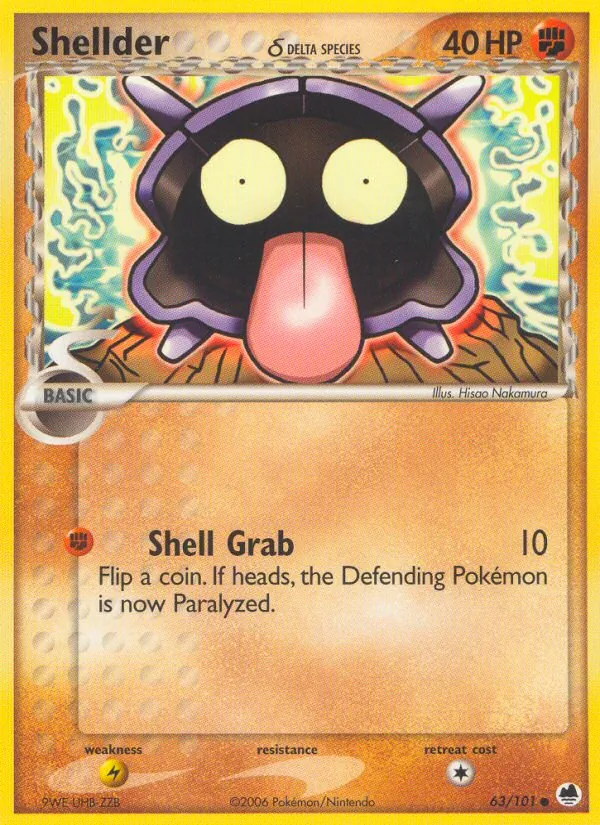 Shellder δ, normal (ex15-63)