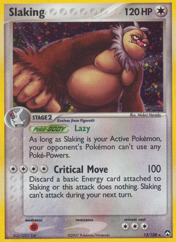 Slaking, holofoil (ex16-13_h)