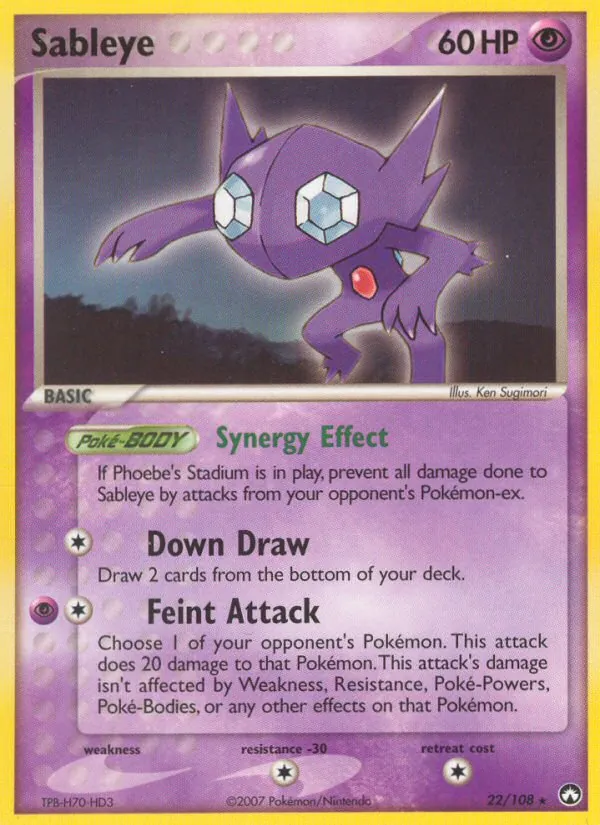Sableye, normal (ex16-22)