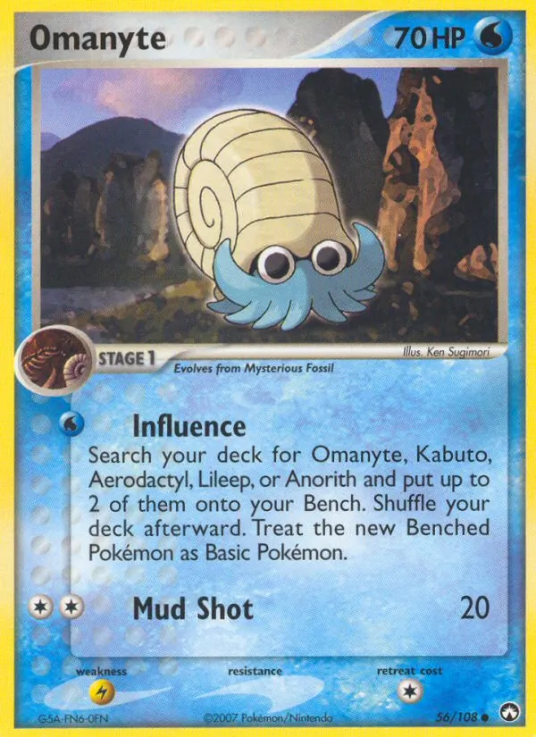 Omanyte, normal (ex16-56)