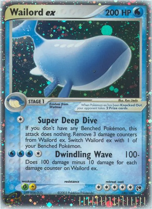 Wailord ex, holofoil (ex2-100_h)