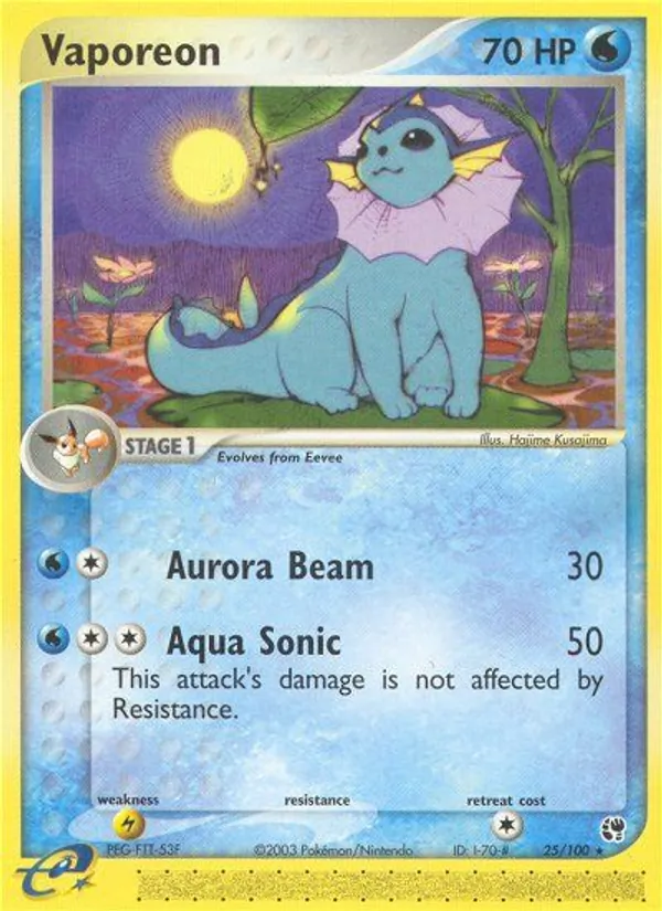 Vaporeon, normal (ex2-25)