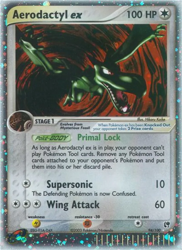 Aerodactyl ex, holofoil (ex2-94_h)