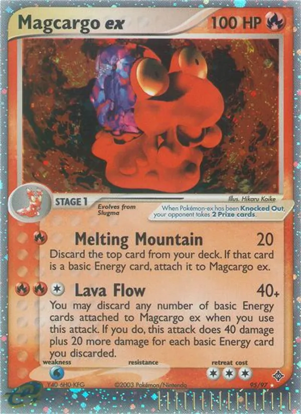 Magcargo ex, holofoil (ex3-95_h)