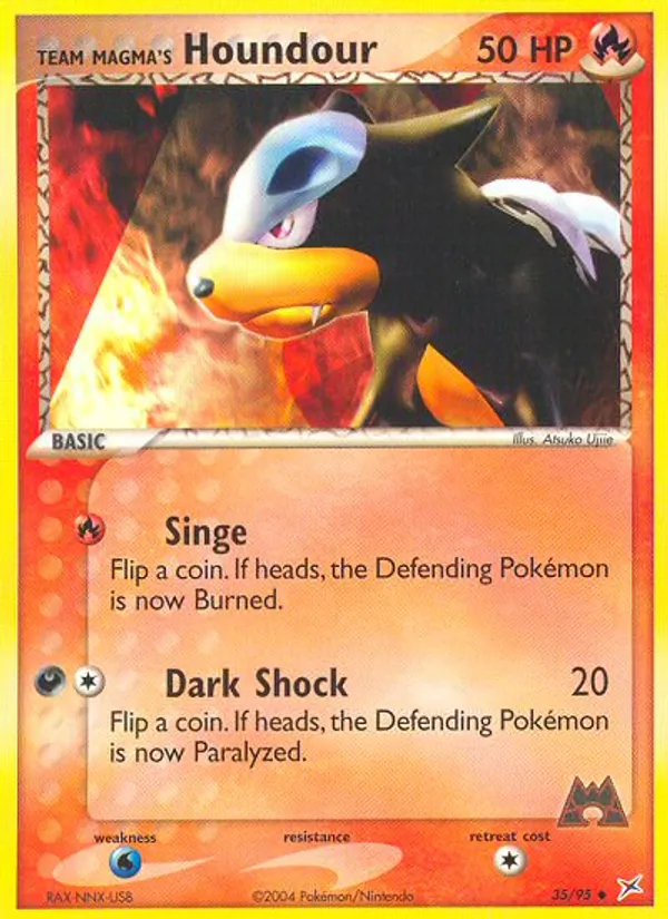 Team Magma's Houndour, normal (ex4-35)