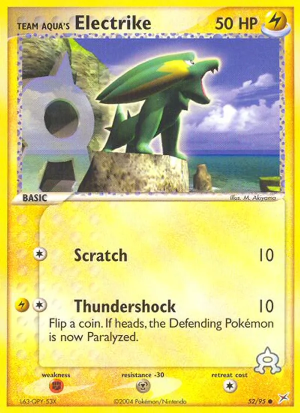 Team Aqua's Electrike, normal (ex4-52)