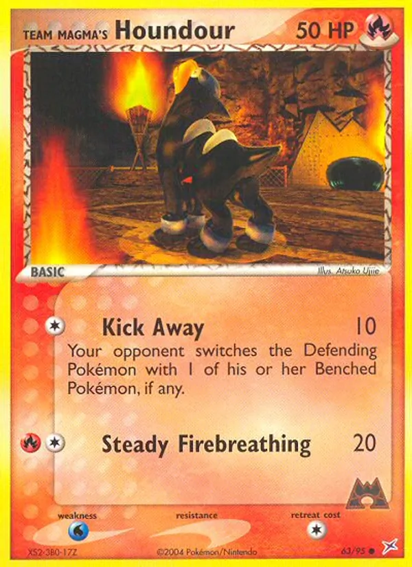 Team Magma's Houndour, normal (ex4-63)