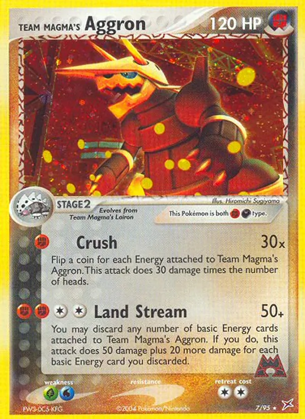 Team Magma's Aggron, holofoil (ex4-7_h)