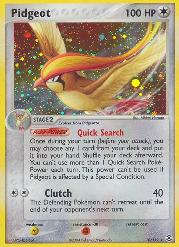 Pidgeot, holofoil (ex6-10_h)
