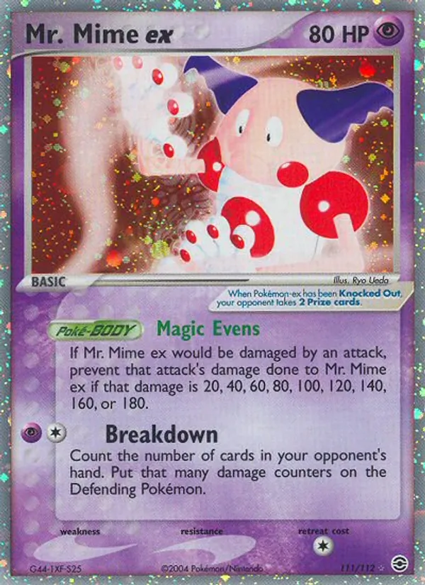 Mr. Mime ex, holofoil (ex6-111_h)
