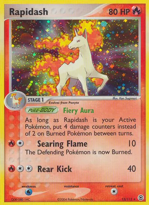 Rapidash, holofoil (ex6-13_h)