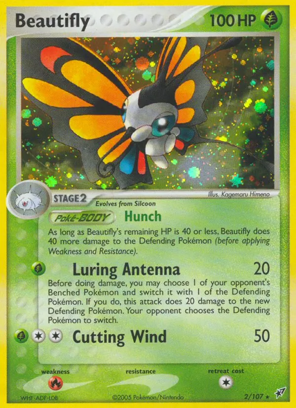 Beautifly, holofoil (ex8-2_h)