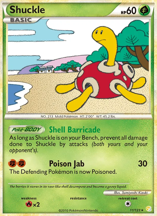 Shuckle, holofoil (hgss1-11_h)