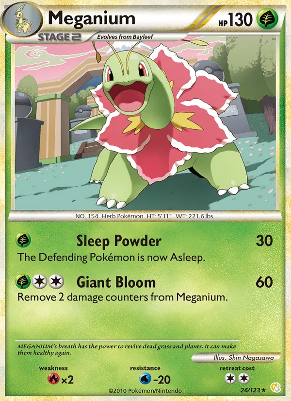 Meganium, normal (hgss1-26)