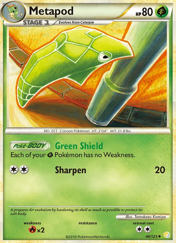 Metapod, normal (hgss1-46)