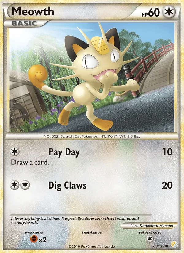 Meowth, normal (hgss1-75)