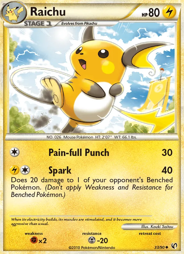 Raichu, normal (hgss3-33)